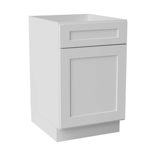 21 in. W x 24 in. D x 34.5 in. H Ready to Assemble Solid Wood Shaker Base Kitchen Cabinet in White