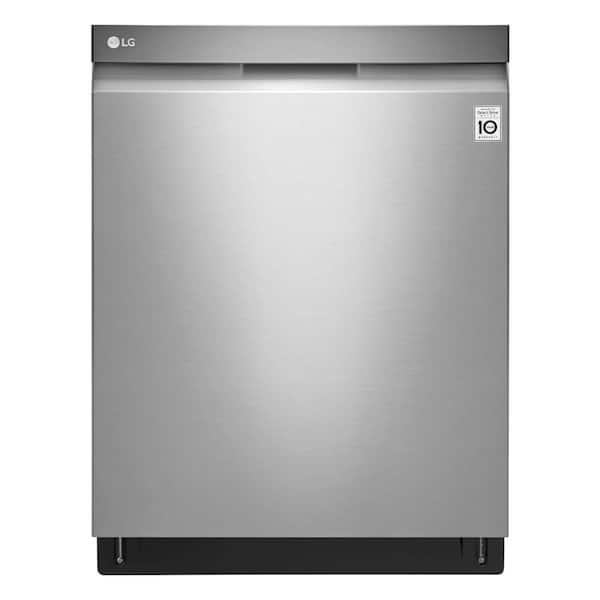 LG 24 in. Stainless Steel Top Control Built-In Tall Tub Smart Dishwasher with Stainless Steel Tub and 3rd Rack, 44 dBA