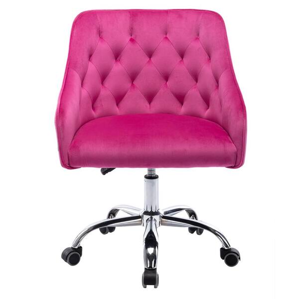 Rose velvet desk deals chair