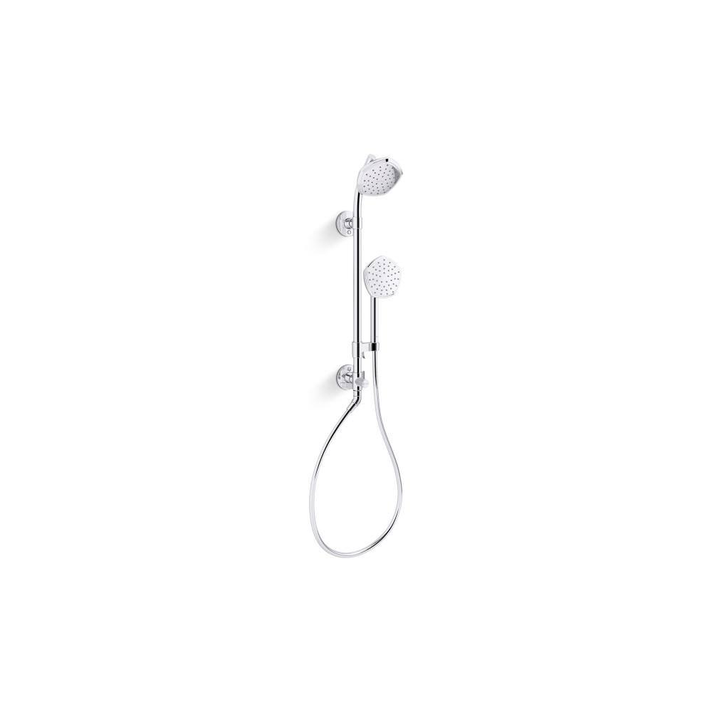 Hydrorail-S Occasion Shower Column Kit with Showerhead And Handshower 1.75 GPM in Polished Chrome