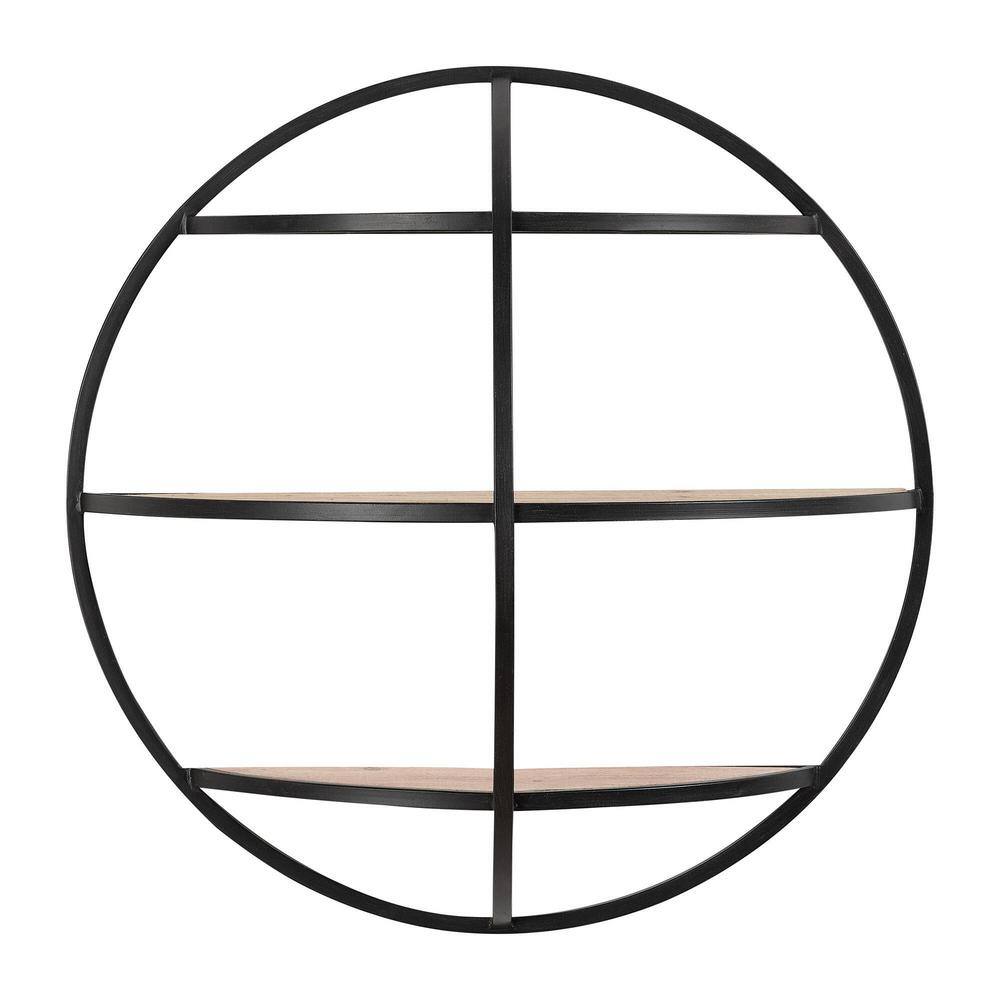 Home Decorators Collection 24 in. Diameter x 8 in. D Round Wood and