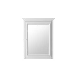 Fremont 24 in. W x 30 in. H Framed Rectangular Bathroom Vanity Mirror in White