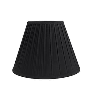 10 in. x 8 in. Black Pleated Empire Lamp Shade