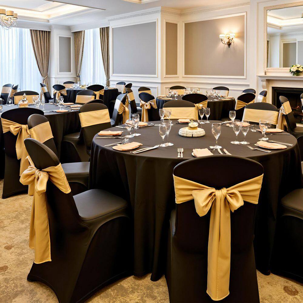 150 Piece Black Chair Covers, Fits Chair Measures up to 20.08 x 17.72 x 37.4 in., Polyester Spandex Chair Cover price history on PriceWatchPro