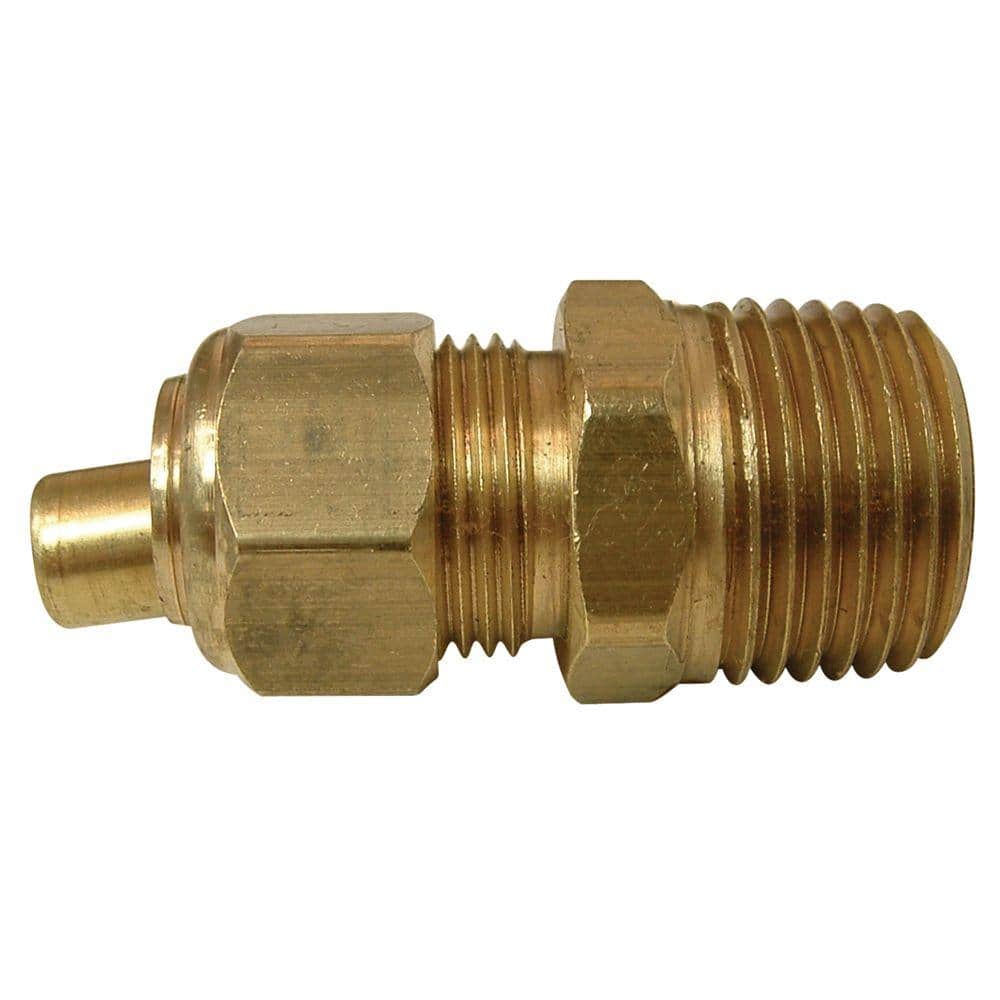Everbilt 1/2 in. x 1/2 in. Lead-Free Brass Compression x MIP Adapter ...