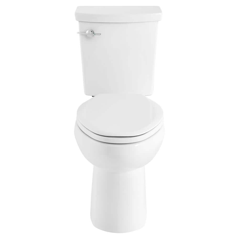 H2 Option 2-Piece 0.92 Gal. Dual Flush Elongated Toilet in White, Seat Not 