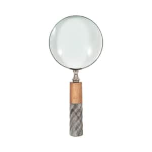 4 in. D Magnifying Glass In Resin Handle in 2-Tone