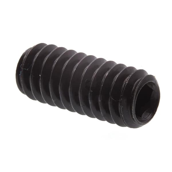 Prime-Line 1/4 in.-20 x 5/8 in. Black Oxide Coated Steel Internal Hex Headless Set Screws (25-Pack)