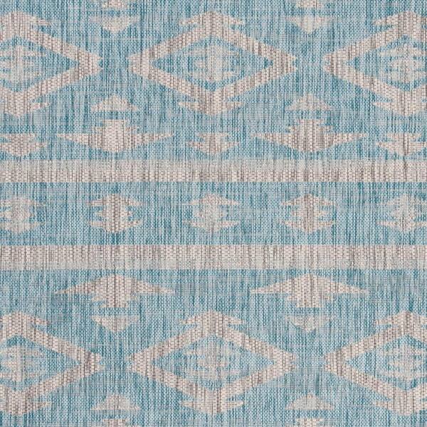 Safavieh Courtyard CY8680-37221 5'3 x 7'7 Turquoise Area Rug