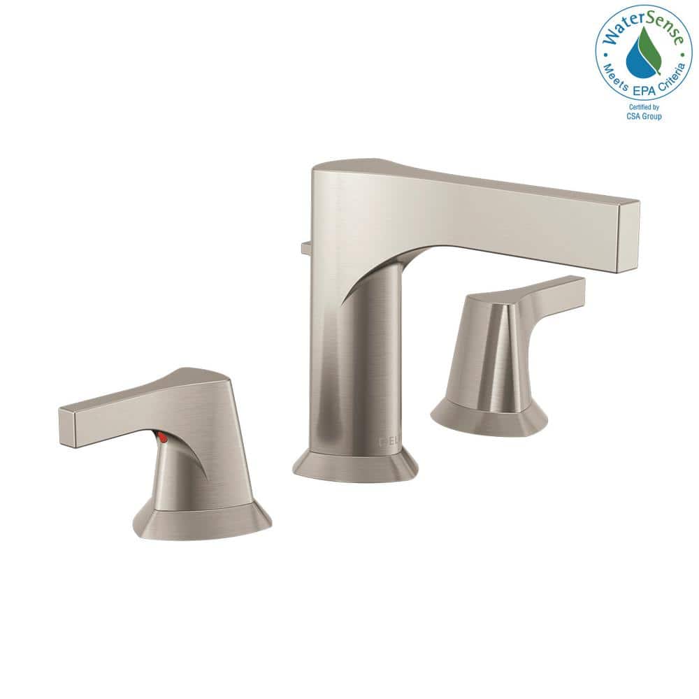 Stainless Steel Modern Widespread Bathroom Faucet