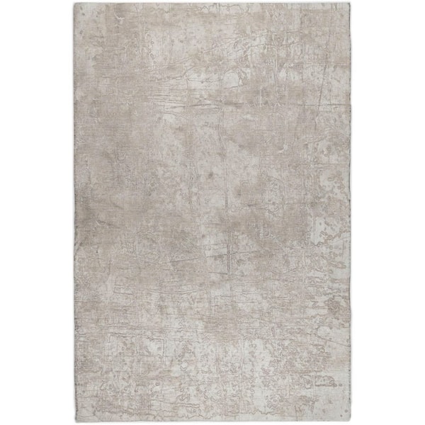 Dream Shag Premium Machine Washable Abstract ADS559 Ivory 10 ft. x 14 ft. Area Rug