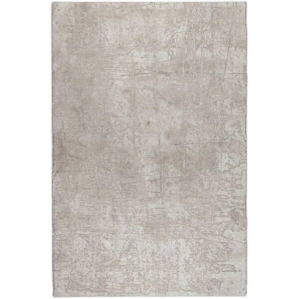 Dream Shag Premium Machine Washable Abstract ADS559 Ivory 9 ft. x 12 ft. Area Rug