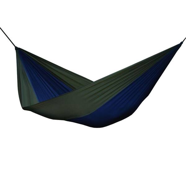 Vivere 10 ft. Parachute Single Hammock in Navy/Olive
