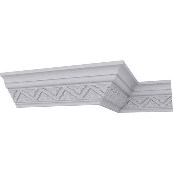 Ekena Millwork SAMPLE - 3 in. x 12 in. x 3 in. Polyurethane Bradley Crown Moulding