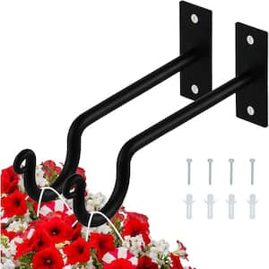 Cubilan 12 in. Swivel Plant Hangers Outdoor Heavy-Duty - Black