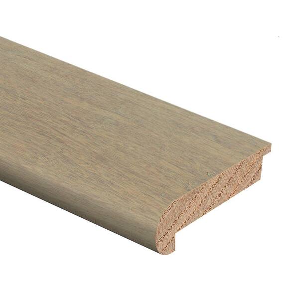 Zamma Strand Woven Bamboo Driftwood 1/2 in. Thick x 2-3/4 in. Wide x 94 in. Length Hardwood Stair Nose Molding Flush