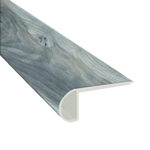 Peyor Blue 0.75 in. Thick x 2.33 in. Wide x 94 in. Length Luxury Vinyl Overlapping stairnose Molding