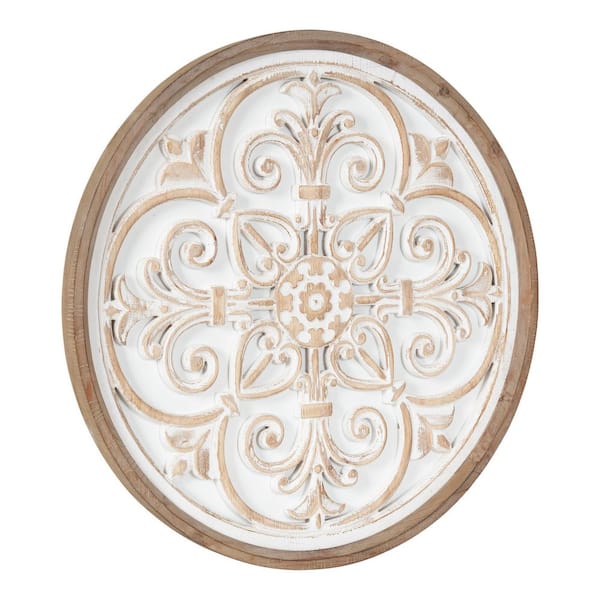Kate and Laurel Hillrose Rustic Brown Wooden Wall Art