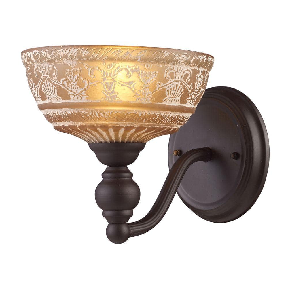 Norwich 1-Light Oiled Bronze Sconce -  Titan Lighting, TN-10115