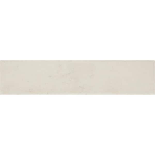 Daltile LuxeCraft Antique Pearl 2 in. x 4 in. Glossy Porcelain Tile Sample