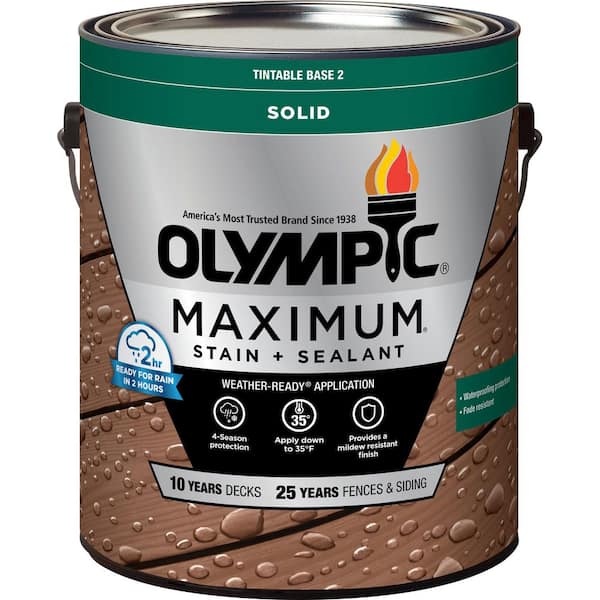 Olympic Maximum 1 gal. Base 2 Solid Color Exterior Stain and Sealer in One