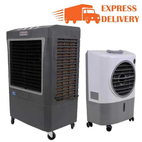 Hessaire 3,100 CFM 3-Speed Portable Evaporative Cooler For 950 Sq. Ft ...