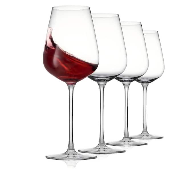 18 oz. Italian Style Crystal Bordeaux Wine Glasses, Red Wine Glasses for Party, Home
