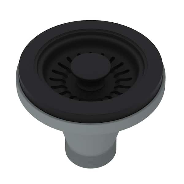 ROHL Kitchen Basket Strainer in Matte Black