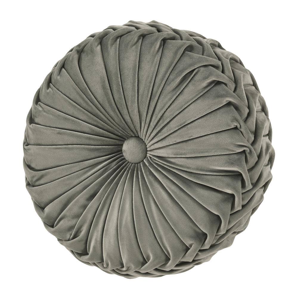 Toul house Polyester Tufted Round Decorative Throw Pillow 15 x 15 in.