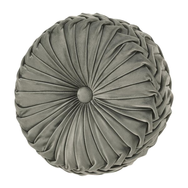 Unbranded Toul house Polyester Tufted Round Decorative Throw Pillow 15 x 15 in.