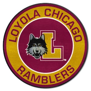 Loyola Chicago Ramblers Maroon 2 ft. x 2 ft. Round Area Rug