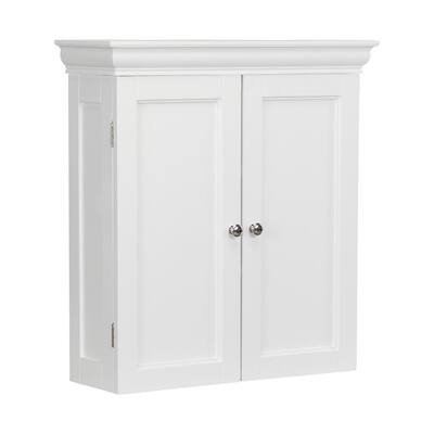 Elegant Home Fashions Dixie Wall Cabinet with 2 Glass Doors 