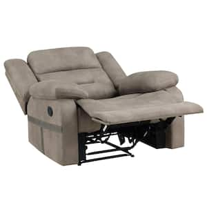 Abilene Tan Leatherette Manual Recliner