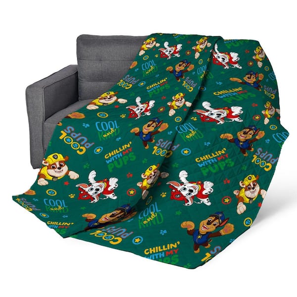 Paw Patrol Chill Pups Quilted Throw Blanket 60 x 80 in.