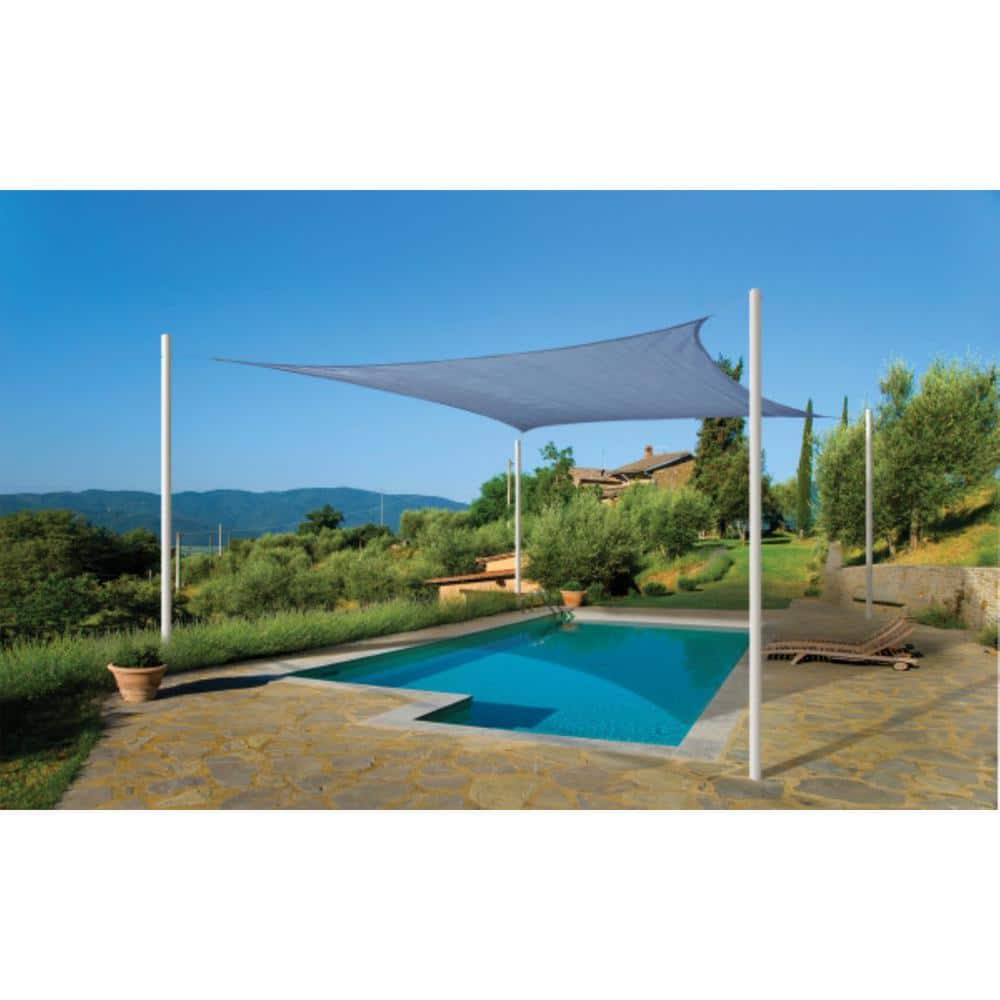 16 ft. Blue Square UV-Resistant Shade Sail