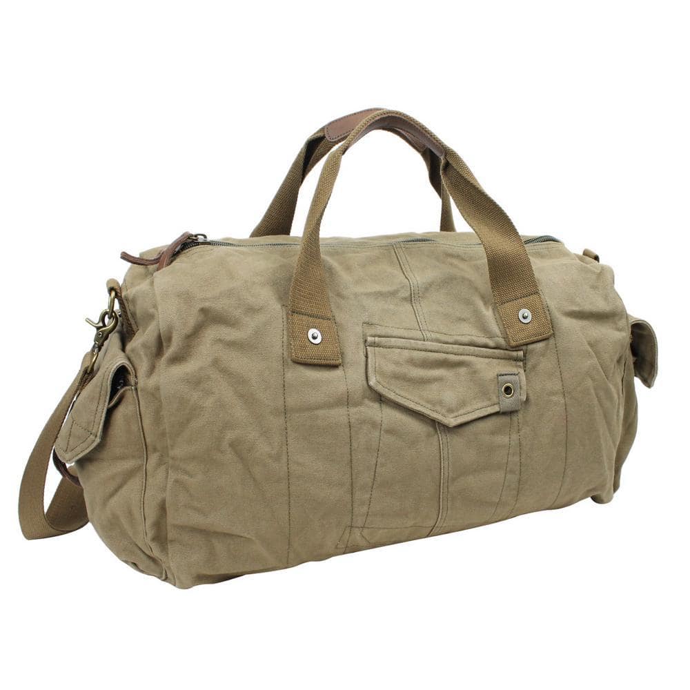 Vagarant 20 in. Classic Large Canvas Travel Duffel Bag C71GRN