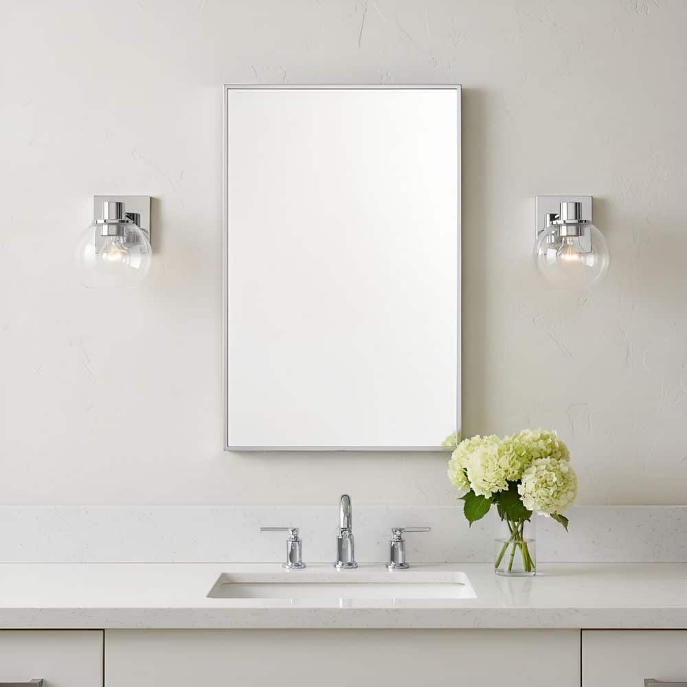 Rito 6 in. W x 7.125 in. H 1-Light Chrome Dimmable Wall Sconce with No Bulb Included price history on PriceWatchPro