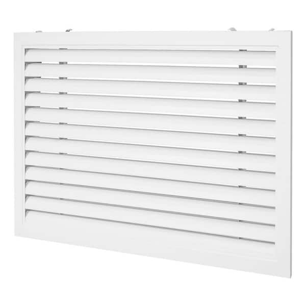 KIWDZFU 18.5 x 10.63 White Aluminum Alloy Louver Vent Cover No Drill Installation for Wall and Interior Doors Elegant Design