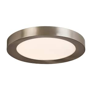 1005758025 HB CALLOWAY 15 inch EDGELIT 5CCT LED Flush Mount in Brushed Nickel Finish