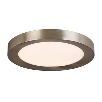 Calloway 15 in. Brushed Nickel Selectable LED Flush Mount