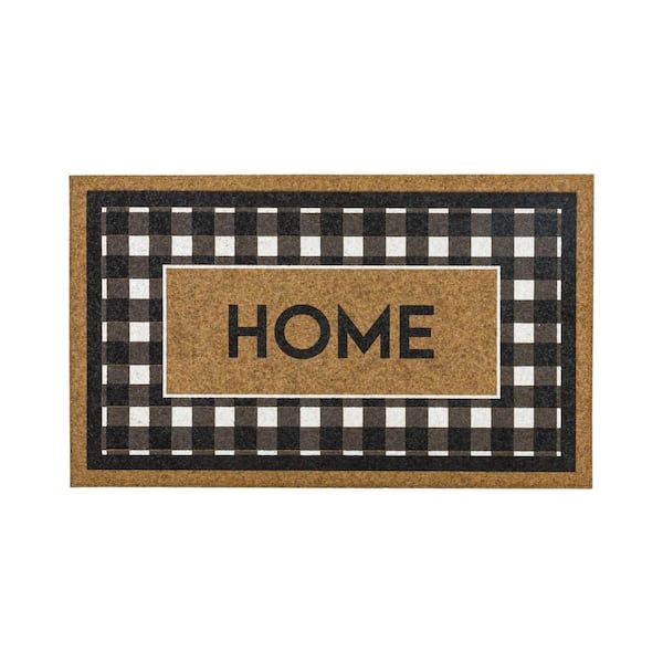 Fall Welcome Home Black/White 18 in. x 30 in. Indoor/ Outdoor Door Mat