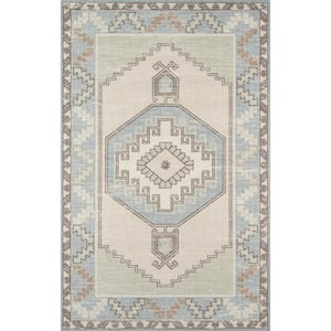 Anatolia ANA-2 Light Blue 5 ft. x 8 ft. Area Rug