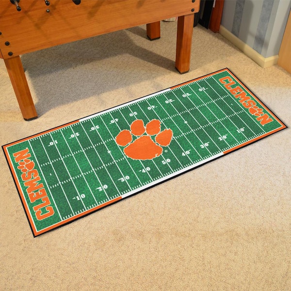 Clemson Green Field 2 ft. x 6 ft. Runner Rug