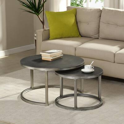 Round Multi Level Coffee Table, Round Multi Level Coffee Table