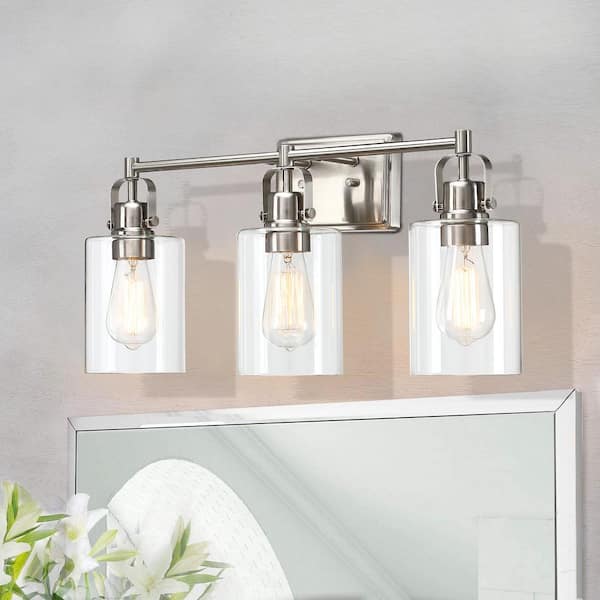 Lakeview 3-Light Vanity Light - Clear Shade