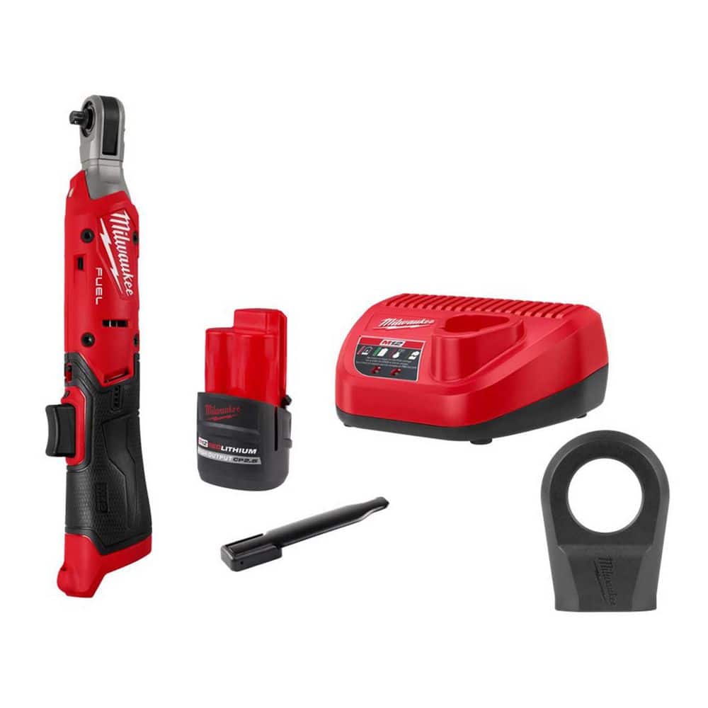M12 12V Lithium-Ion 1/4 in. Cordless Ratchet Kit with Battery, Protective Boot, Charger and Bag price history on PriceWatchPro