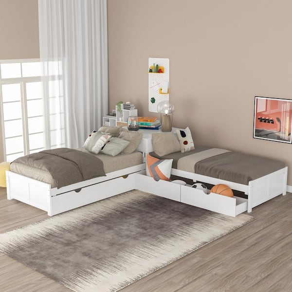 Desk deals trundle bed