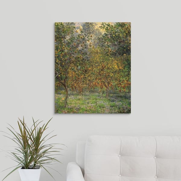 "Lemon Trees" by Claude Monet Canvas Wall Art