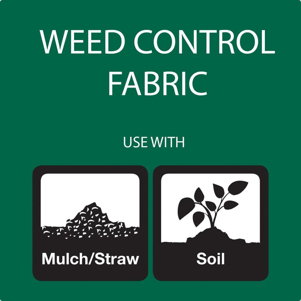 DeWitt 4' x 250' Black Polypropylene Landscape Weed Barrier Fabric