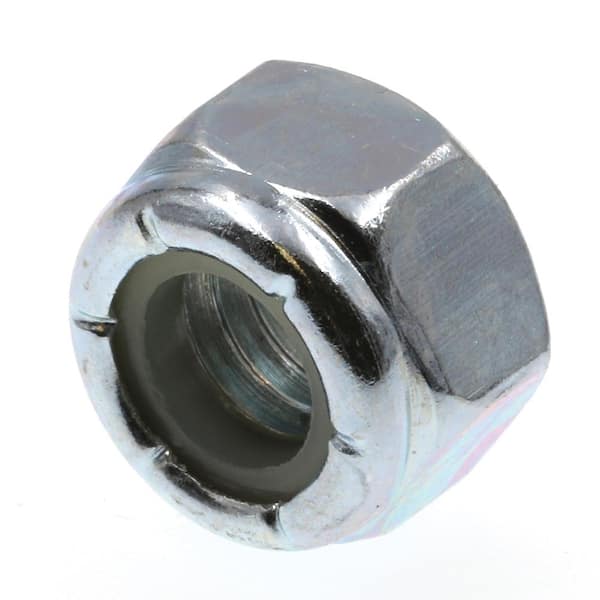 Prime-Line 5/16 in.-18 Grade-2 Nylon Zinc Plated Steel Insert Lock Nuts (100-Pack)